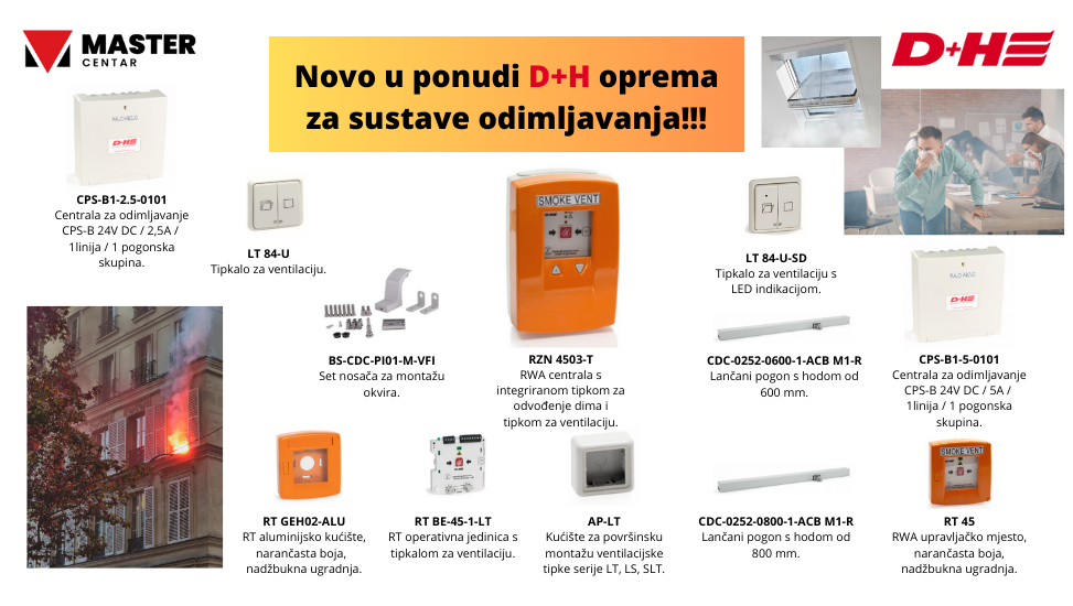 Novo u ponudi D+H oprema za sustave odimljavanja!!!