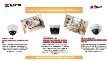 Okretne, male i veoma pouzdane PTZ kamere